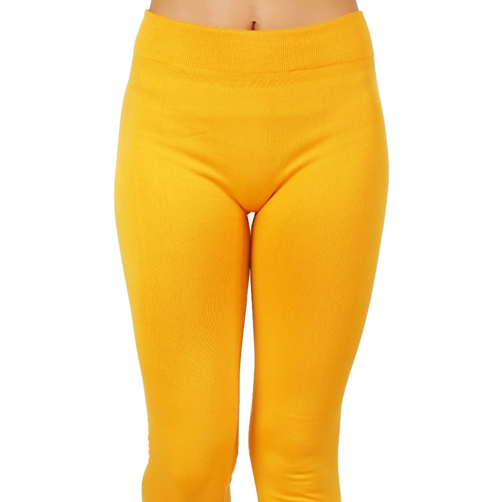 Women`s Fleece Leggings Buttery Soft Pants - Picture 2 of 4